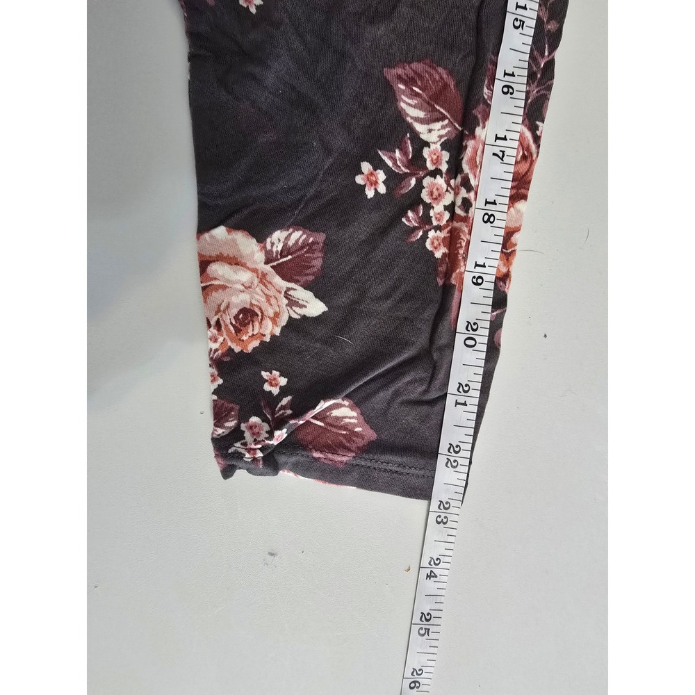 Maurices Womens 3X Gray Floral Henley Long‎ Sleeve Top Pleated Shoulder NWT - Picture 12 of 14